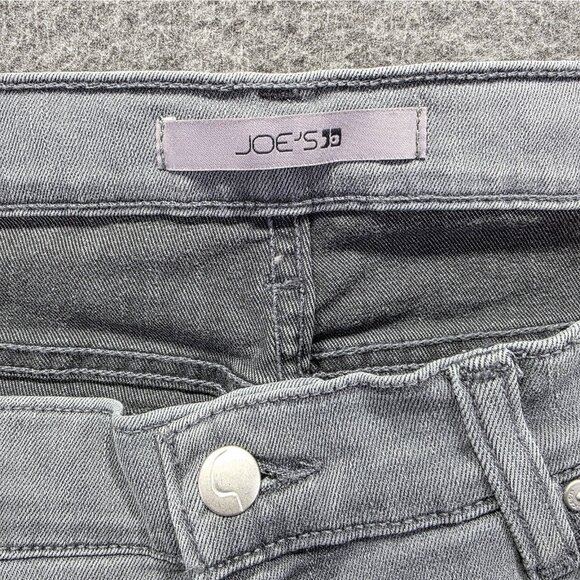 Joe's Jeans Womens 34 Gray Skinny Ankle Flawless Stretch Denim Five Pocket - Picture 4 of 10